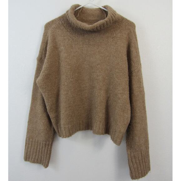 Anthropologie Pilcro Small The Lennon Wide-Sleeve Turtleneck Sweater Wool Blend - Picture 1 of 5
